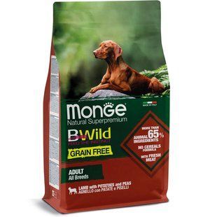 Monge Dog Bwild Grain Free ягня 2,5 кг 70011723 фото