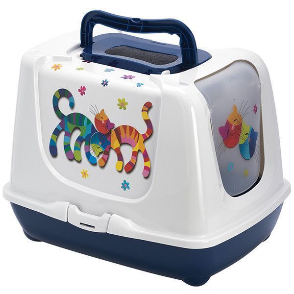 Moderna Trendy Cat Friends Forever закритий туалет для котів з вугільним фільтром і совком 39,5х50х37,5 см C235331FF фото
