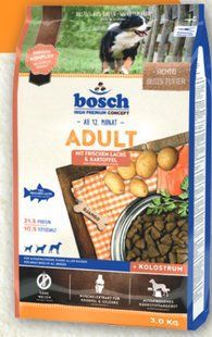 Bosch Adult Salmon & Potato 3 кг корм для дорослих собак з лососем та картоплею 5209003 фото