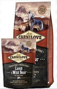 Carnilove Adult Lamb & Wild Boar 1.5 кг беззерновий корм для дорослих собак всіх порід 150824/8983 фото