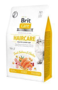 Сухой корм Brit Care Cat GF Haircare Healthy & Shiny Coat для кошек, уход за кожей и шерстью, лосось и курица, 171307/0891 фото