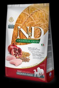 Farmina (Фармина) n&d low Grain dog Chicken & Pomegranate Adult Medium & Maxi 12 кг Низкозерновой сухой корм 156394 фото