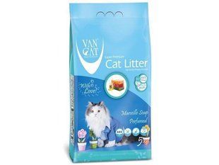 Бентонитовый наполнитель Van Cat Marseille Soap 5 кг для туалета кошек, марсельское мыло 70562 фото