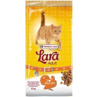 Lara Adult with Turkey & Chicken 10 кг сухий преміум корм для котів индичка та курка 410615 фото