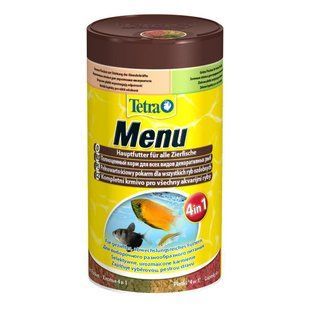 Корм Tetra Menu 100ml (4в1) для риб дрібні пластівці різного корму 767386 фото