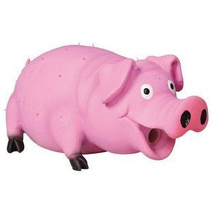 Игрушка для собак Свинья со щетиной 21 см, латекс TX-35499 фото
