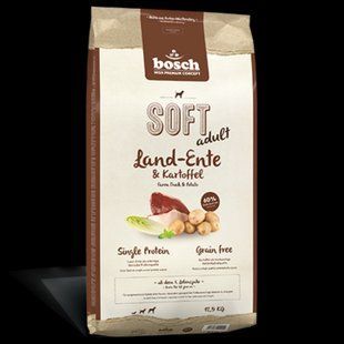 Bosch SOFT Land-Ente & Kartoffel 12,5 кг корм для дорослих собак усіх порід з качкою та картоплею 53640125 фото