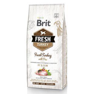 Сухий корм Brit Frech Turkey / Pea Light Fit & Slim Adult 12 кг для малорухомих собак індичка, горошок 170995/793 фото