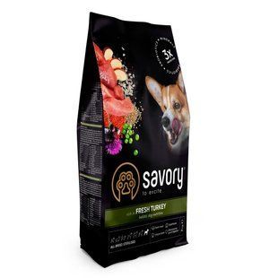 Сухой корм Savory All Breed для стерилизованных собак всех пород, со свежей индейкой 3 кг 31508 фото