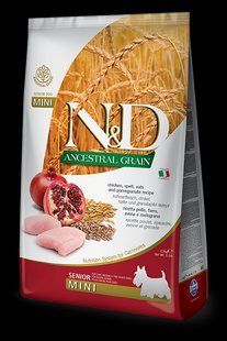 Farmina (Фармина) n&d low Grain dog Chicken & Pomegranate Senior Mini 2,5 кг Низкозерновой сухой корм 156386 фото