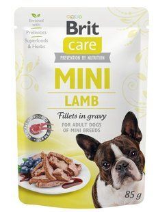Вологий корм Brit Care Mini для собак, з філе ягняти в соусі, 85 г 100215/4401/100910***** фото
