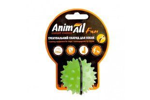 Игрушка AnimAll Fun мяч каштан для собак, 5 см, зеленая 127751 фото