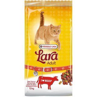 Lara Adult Beef flavour 10 кг сухий преміум корм для котів з яловичиною 410622 фото