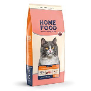 Сухой корм для прихотливых кошек Home Food Chicken and Liver Cat Adult 10 кг 4820235020651 фото