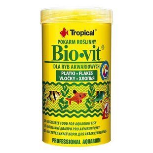 Сухий корм для акваріумних риб Tropical в пластівцях &laquo;Bio-Vit&raquo; 250 мл (для травоїдних риб) 77014 фото