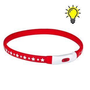 AnimAll 0174 ошейник LED-М 55 см красный (с подзарядкой USB) 159880 фото