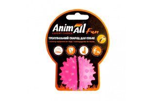 Игрушка AnimAll Fun мяч каштан для собак, 5 см, коралловая 127748 фото