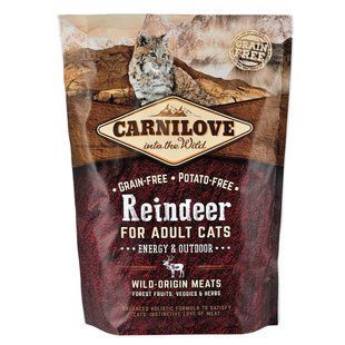 Сухой корм Carnilove Cat Reindeer для активных кошек, оленина и кабан, 400 г 170194/2263 фото