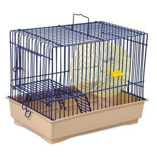Клетка для грызунов Давид-1 синяя / бежевая 30 * 20 * 24 PR241530 фото