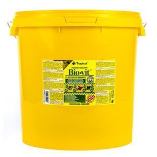 Сухой корм для аквариумных рыб Tropical в хлопьях &laquo;Bio-Vit&raquo; 21 л (для травоядных рыб) 74419 фото