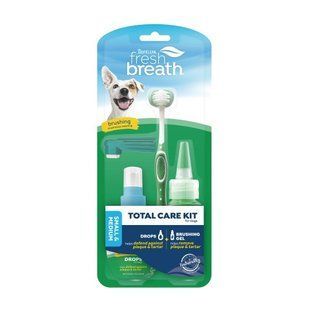Відбілюючий набір Tropiclean Oral Care Kit для собак малих і середніх порід, свіже дихання 59 мл 1282 фото