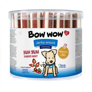 Лакомство для собак "Bow wow" палочки со вкусом копченого мяса BW164 фото