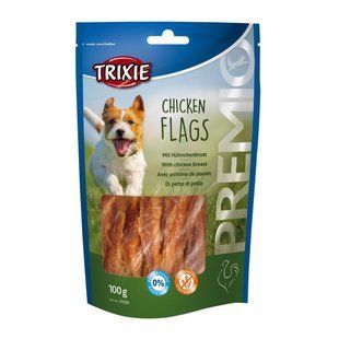 Ласощі для собак Trixie Premio Chicken Flags 100 г (курка) 31539 фото