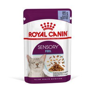 Вологий корм для дорослих котів ROYAL CANIN SENSORY FEEL JELLY 0.085 кг 15290010/П фото