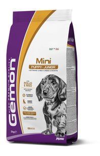 GEMON Dog Mini Puppy & Junior курка з рисом 3 кг 70386043 фото
