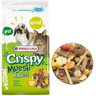 Versele-Laga Crispy Muesli Rabbits Cuni 1 кг корм для карликових кроликів 617014 фото