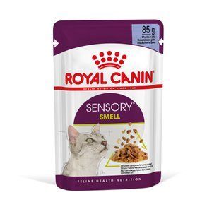 Вологий корм для дорослих котів ROYAL CANIN SENSORY SMELL JELLY 0.085 кг 15270010/П фото