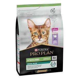 Корм Pro Plan Sterilised 10 кг для кастрированных котов и стерилизованных кошек с индейкой 12524323 фото