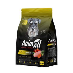 AnimAll Полнорационный сухой корм для собак со свежей курицей, 2,5 кг 178608 фото