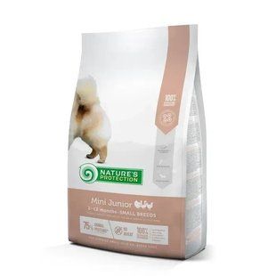Сухой корм для щенков Nature's Protection Mini Junior Small Breeds 2 кг - домашняя птица NPS45724 фото