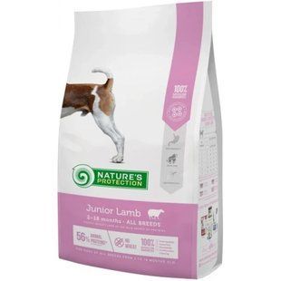 Сухой корм Natures Protection Junior Lamb All Breeds для щенков, 7.5 кг NPS45747 фото