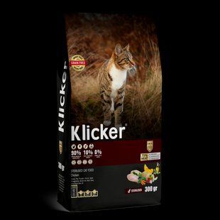 Сухой корм Klicker Холистик беззерновой для стерилизованных кошек с Курицей 300 г 400365 фото