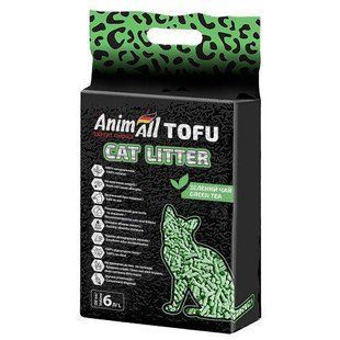 AnimAll Tofu 6 л / 2,6 соєвий наповнювач з ароматом зеленого чаю 61564 фото