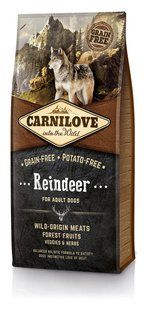 Сухий корм Carnilove Adult Raindeer 12 кг беззерновий для дорослих собак всіх порід з м'ясом північного оленя 150820/8884 фото