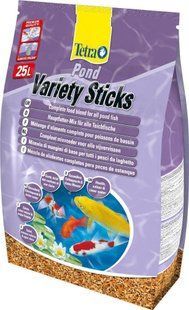 Tetra Pond Veriety Sticks 25л смесь универсальный корм для прудовых рыб 204577 фото