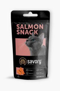 Хрумкі ласощі Savory Snack Подушечки для вибагливих котів, з лососем, 60 г 31454 фото