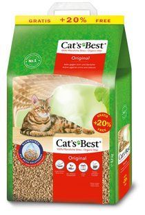 Наповнювач Cat&rsquo;s Best Original для котячого туалету, Дерев'яний, 10+2л/5,2кг JRS319116/1163 фото