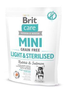 Сухой корм Brit Care GF Mini Light & Sterilised для взрослых собак мелких пород с лишним или стерилизованным 170786/1074 фото