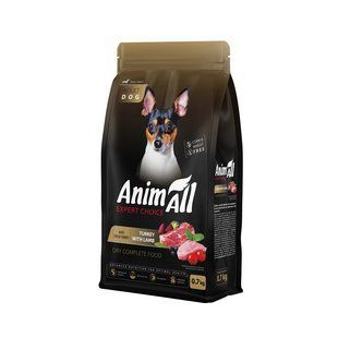 AnimAll Полнорационный сухой корм для собак малых пород со свежей индейкой и ягненком, 0,7 кг 178615 фото