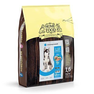 Гипоаллергенный корм Home Food для взрослых собак малых пород форель с овощами dog Adult Mini 1.6 кг 4820235021337 фото