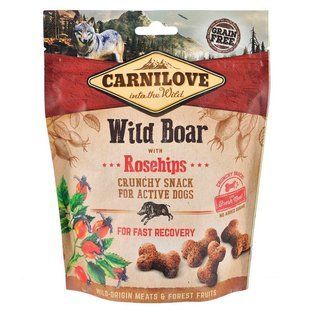 Ласощі Carnilove Dog Crunchy Snack для собак, дикий кабан та шипшина, 200 г 100407/7298 фото