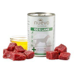 Корм консервный NUEVO SENSITIVE с ягненком, для собак с чувствительным пищеварением, 400г 95160(463) фото