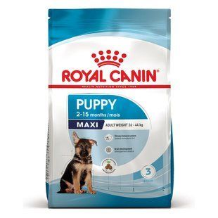 Корм Royal Canin Maxi Puppy 4 кг для щенков крупных пород от 2 до 15 месяцев 30060400 фото