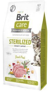 Сухой корм Brit Care Cat Nutrition Sterilized Immunity Support для стерилизованных кошек, со свининой, 7 кг 172546 фото
