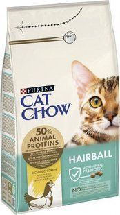 Сухой корм для кошек Purina Cat Chow Hairball с курицей 1.5 кг 12251684 фото