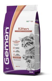 GEMON Cat Kitten лосось з рисом 2 кг 70297141 фото